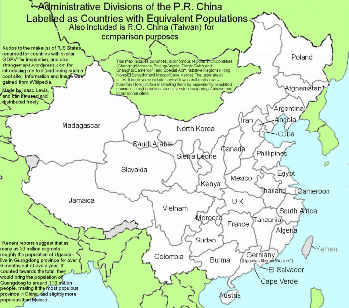 population map of china. Map 312 – The Population of